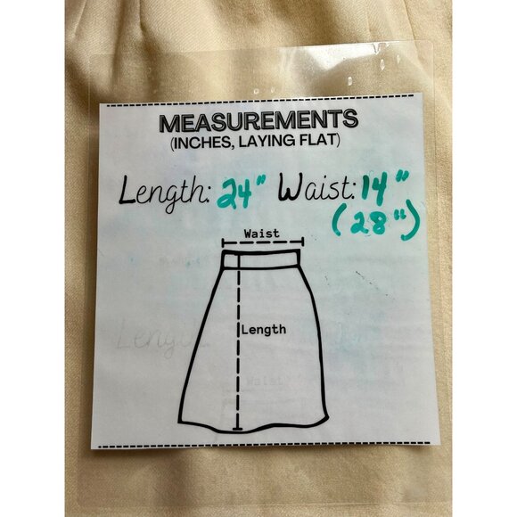 Vintage PANTHERA Cream Ivory Old Money Luxury Cottage Timeless Wool Skirt Sz 8 - Picture 6 of 6